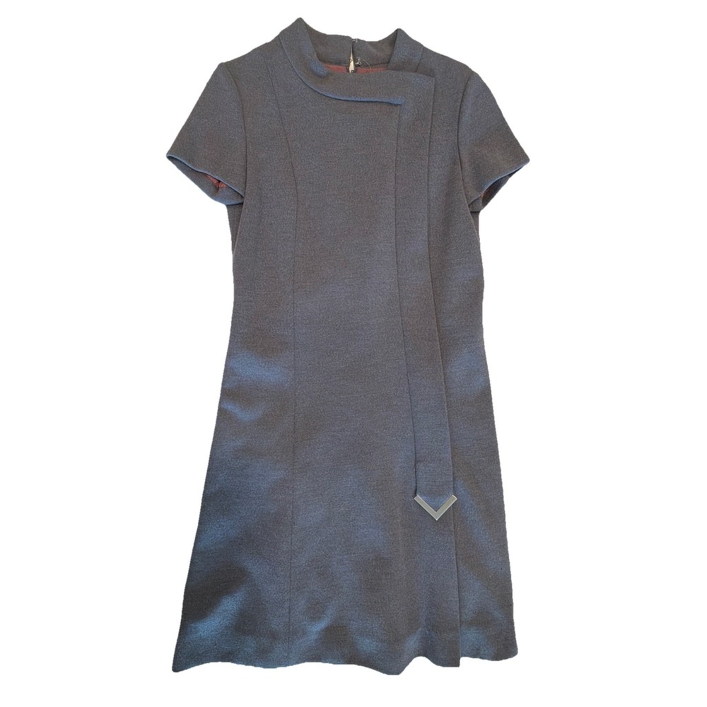 Vintage Peck & Peck 5th Avenue New York Mod Sheath Dress 1960s Sz Sm See Detail